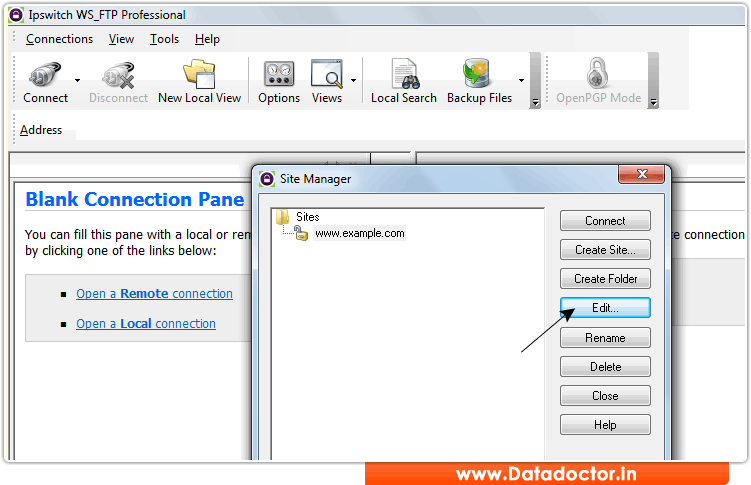 Slect edit option Slect edit option